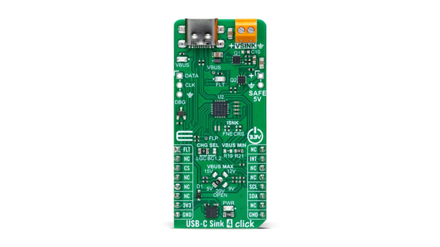 MikroElektronika USB Type C Power Sink Controller From Infineon USB Power Controller for CYPD3178 for And Other
