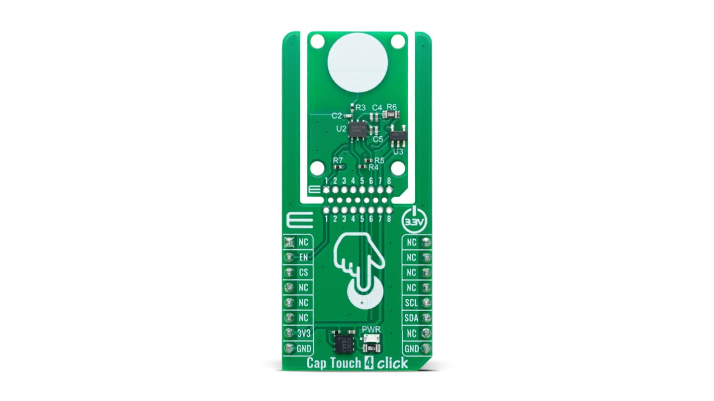 MikroElektronika HMI开发工具, Single Channel Capacitive Controller From Azoteq, 电容式触摸用户界面, IQS211B芯片,