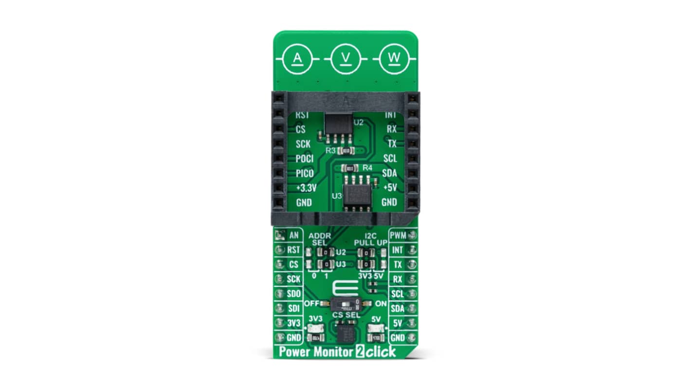 MikroElektronika 12 Bit I2C Output Digital Power Monitor From Texas Instruments Development Module for INA219 And