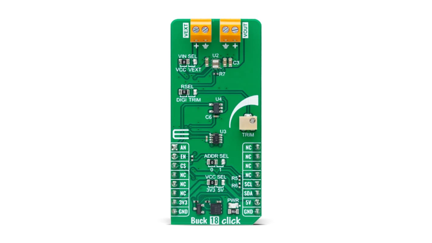 MikroElektronika Ultra Low IQ Nanopower Buck Module From Analog Devices Buck Controller for MAXM38643 for And