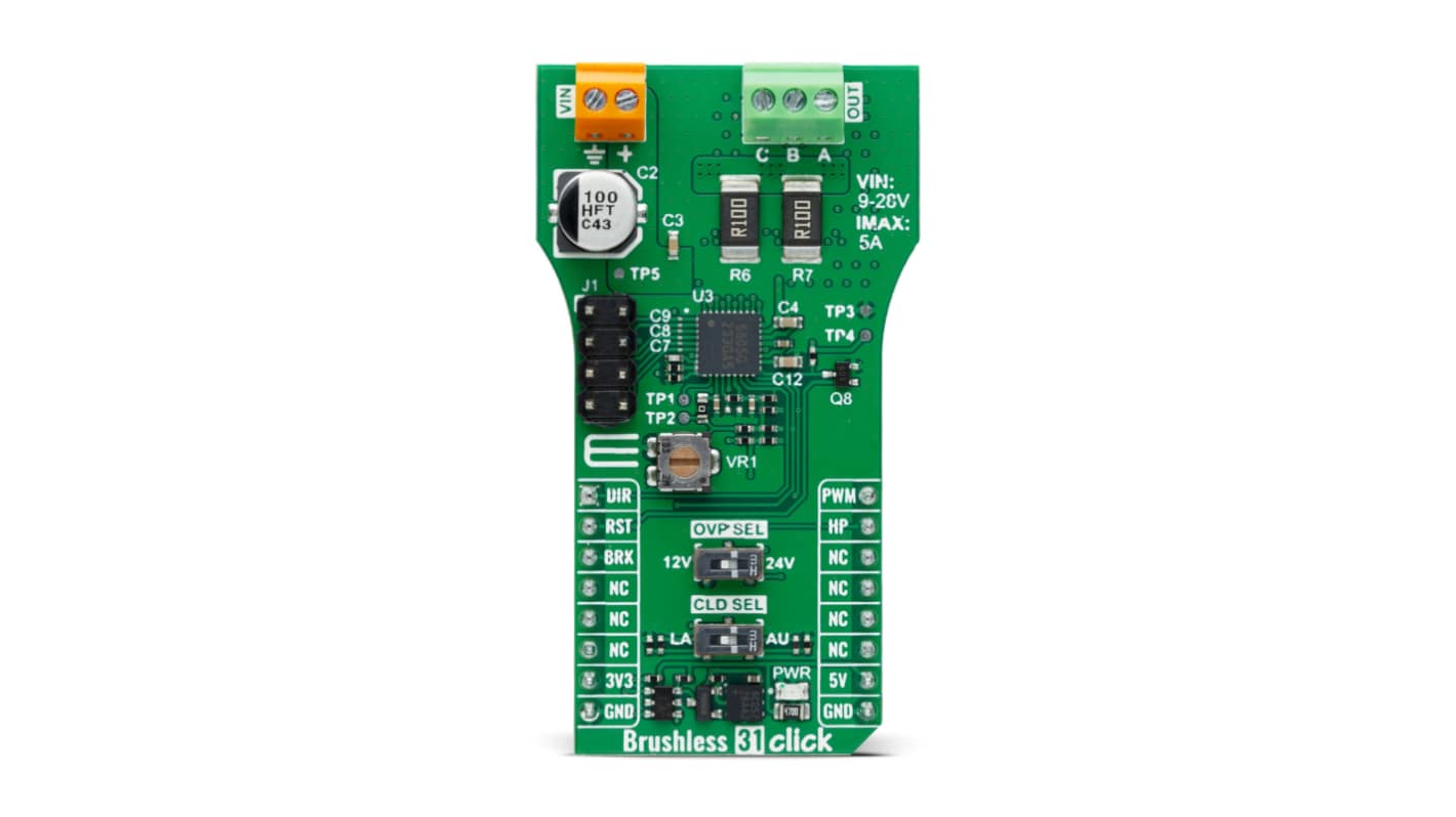 MikroElektronika Three Phase Full Sine Wave Brushless Motor Controller From Toshiba Semiconductor Motor Controller for