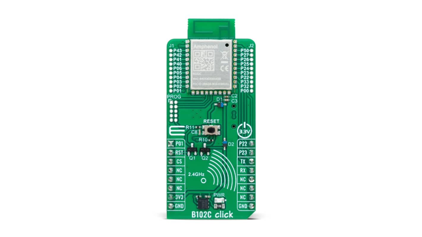 MikroElektronika Bluetooth 5.0 Module From Amphenol B102C Bluetooth Bluetooth Module, Development Module for And More,