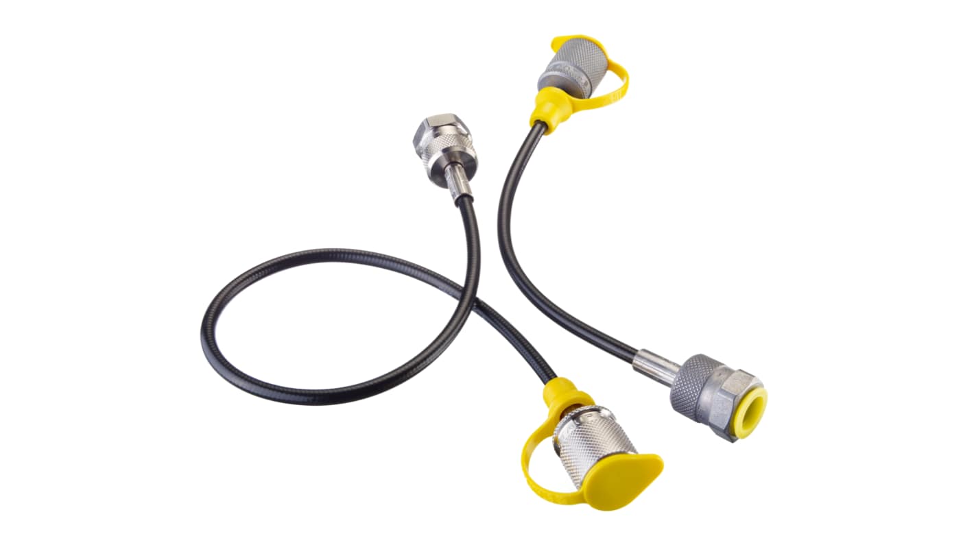 Stauff Hydraulic Test Point Hose SMS-20/M1/2-B-OR-1000-B-W3, Connection A M16 x 2, Connection B M 1/2