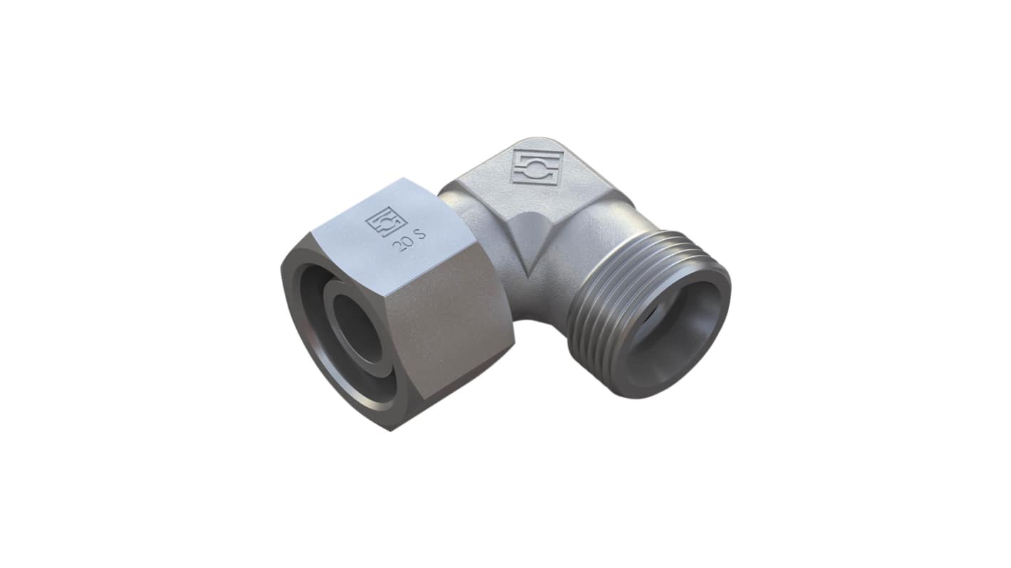 Stauff Hydraulic Male Stud, FI-EWD-12L-V-W3-DKO