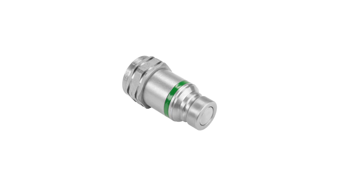 Stauff Carbon Steel Male Hydraulic Quick Connect Coupling, G 1/2 Male