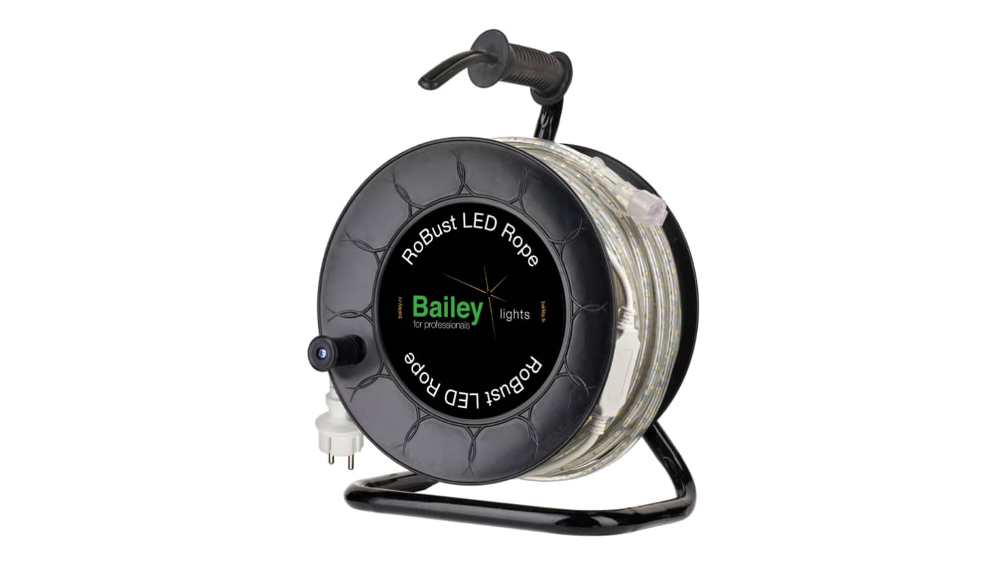 Bailey Electric & Electronics bv 230V dc White LED Strip, 4000K Colour Temp, 25000mm Length