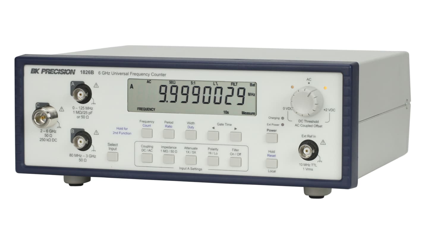 BK Precision 1826B Frequency Counter, 0.001 Hz Min, 6GHz Max, 10 digits Resolution