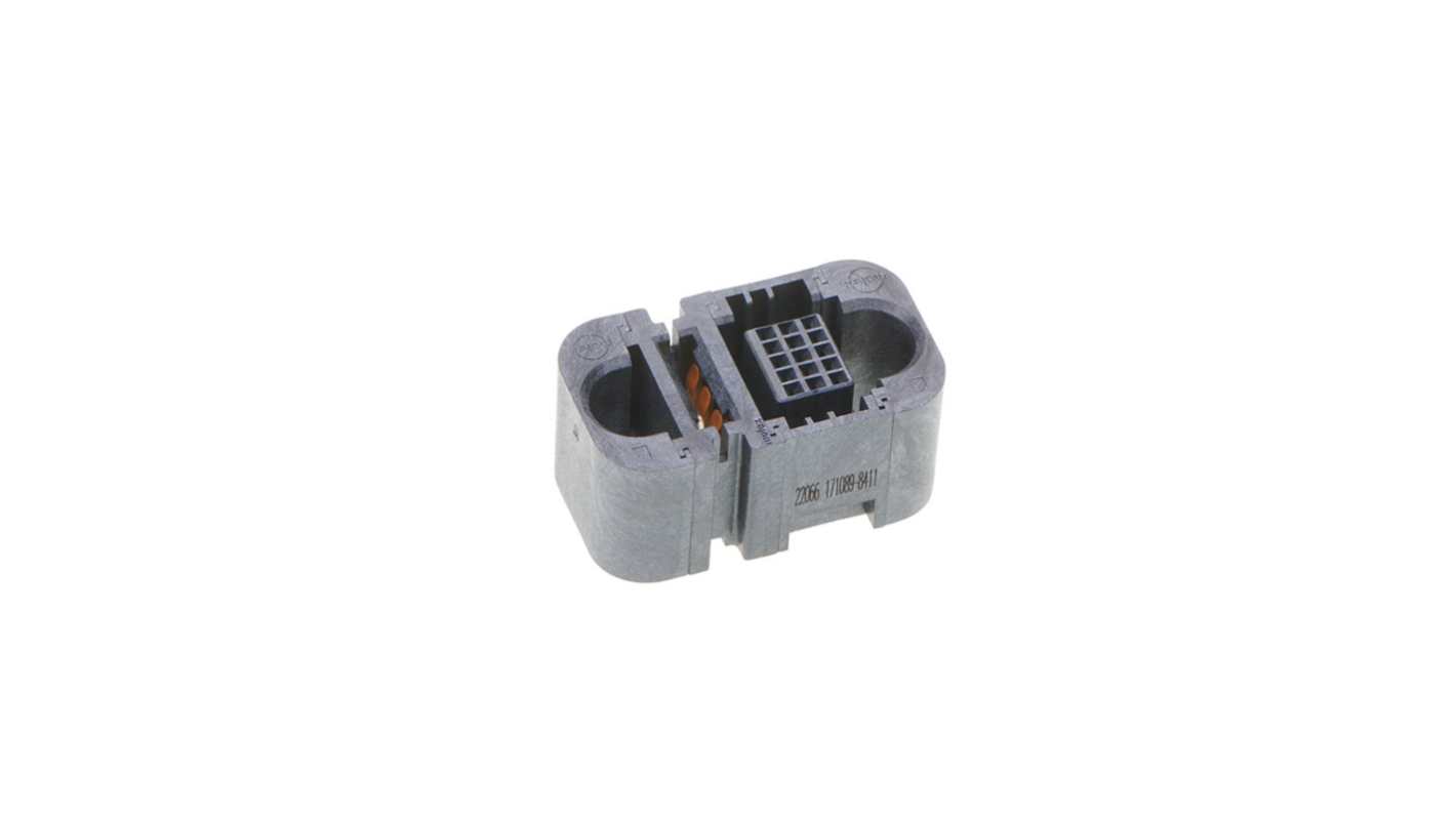 Presa PCB Molex, 16 vie, 5 file, passo 8mm, Montaggio con foro passante