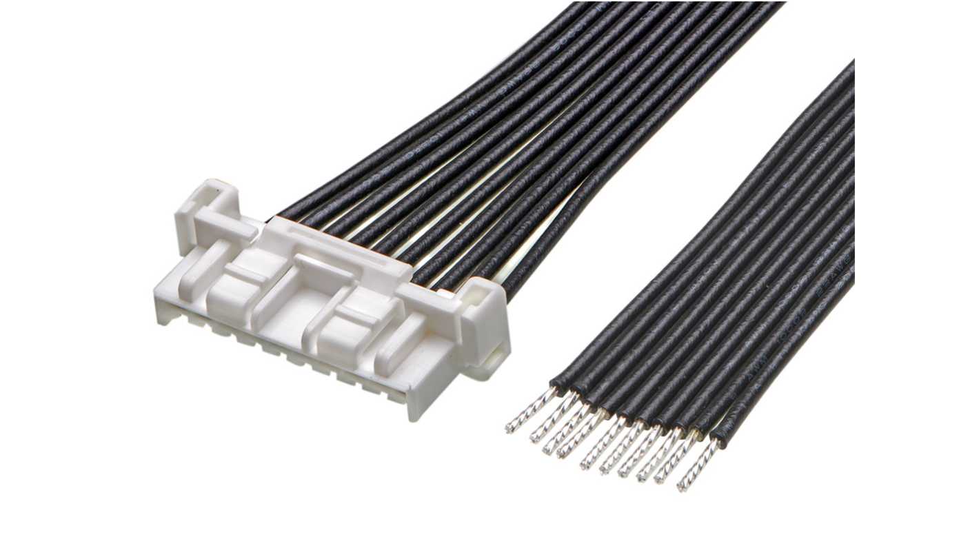 Molex 10 Way Male CLIK-Mate to 10 Way Wire to Board Cable, 300mm