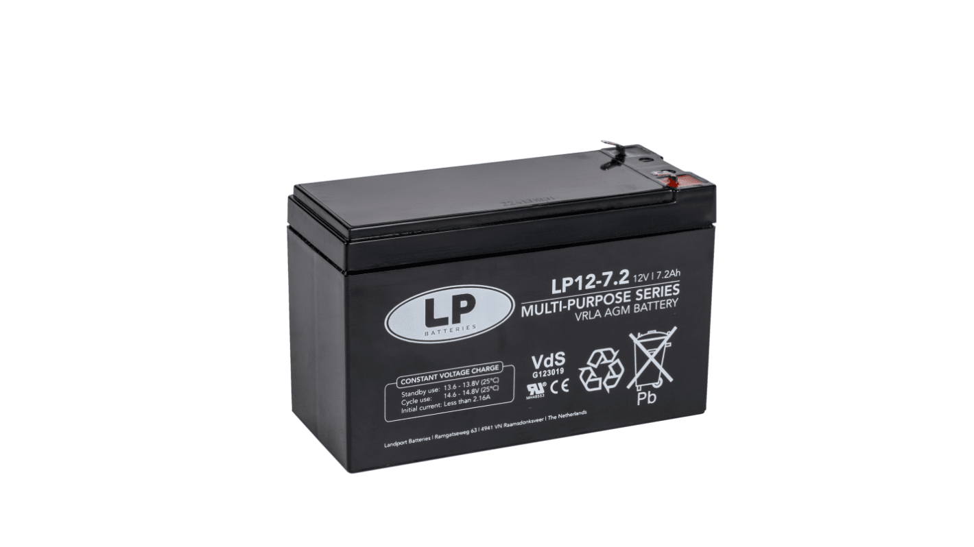 Batteria al piombo Landport Batteries, 12V, 7.2Ah