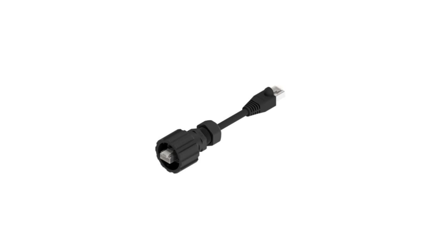 CONEC17 -100, 4m Cat5e, Black RJ45 to Male RJ45 Male, UTP Unshielded, Terminated