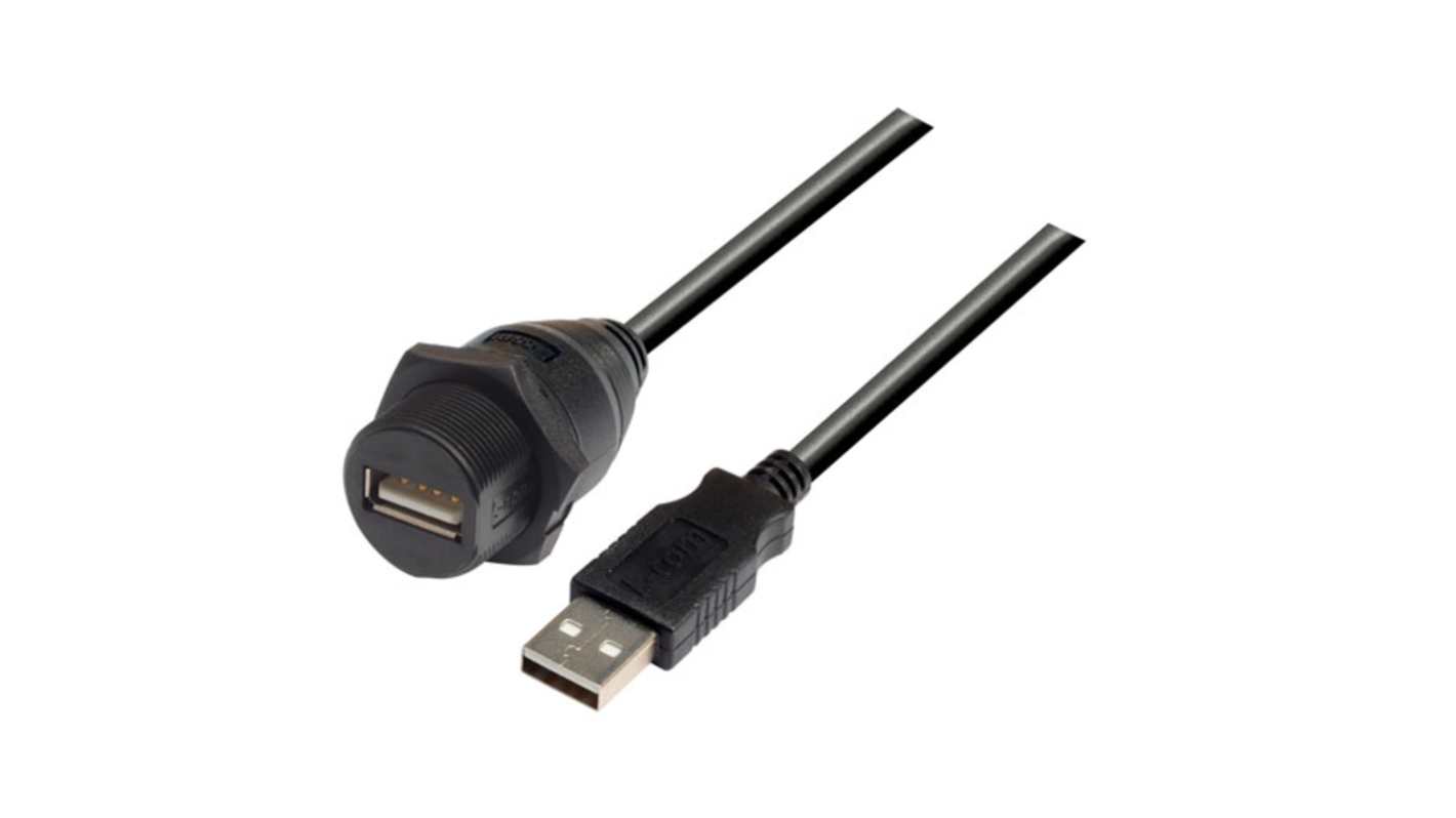 Kabel USB Złącze A USB Złącze B USB A dł. 3m Przewód USB USB 2.0