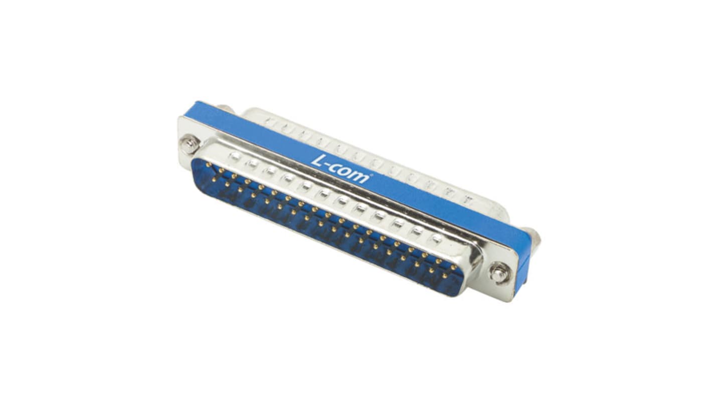 L-Com DGB 37 Way Screw D-sub Connector Socket, with Jack Screw