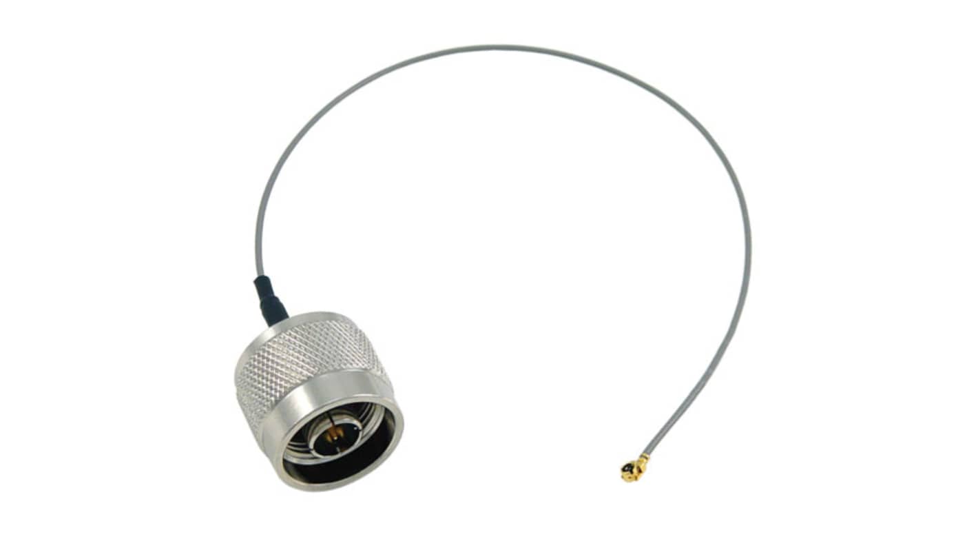 L-Com CA-UFL Series Male U.FL to Male N Type, 200mm, Low Loss Coaxial, Terminated50 ohms