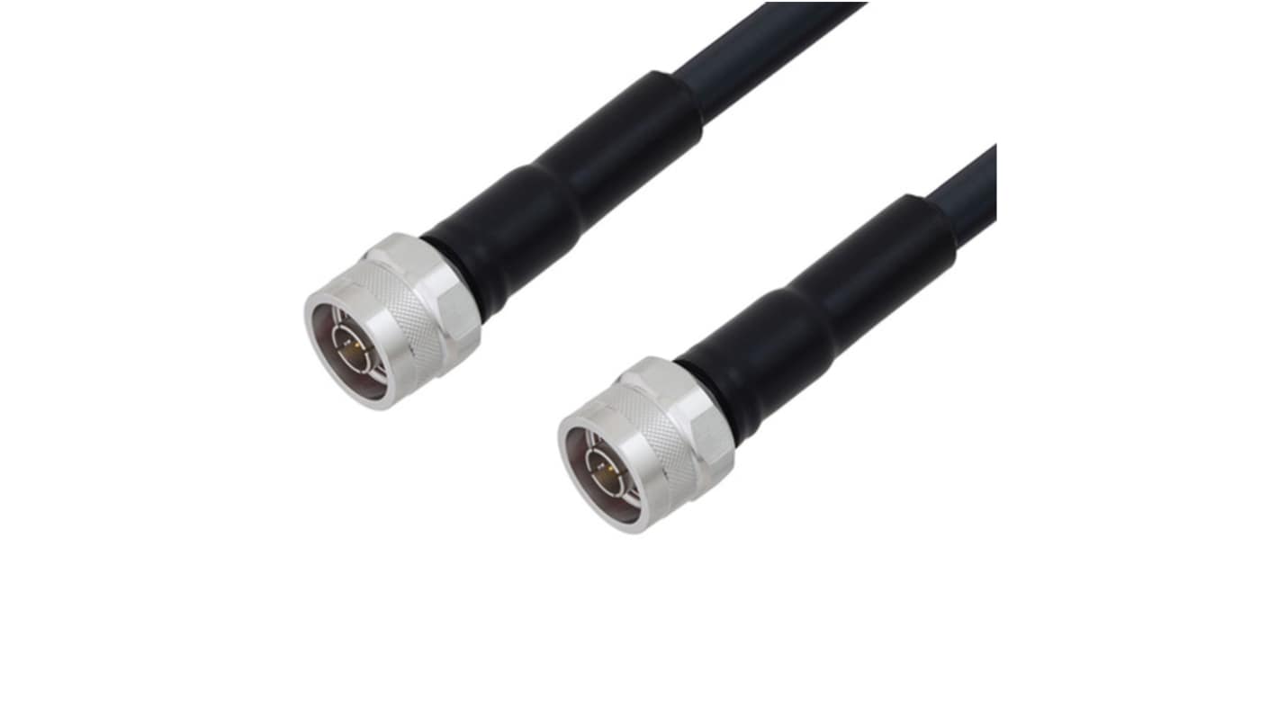 L-Com LCCA Series Male N Type to Male N Type, 6ft, Low Loss Coaxial, Terminated50 ohms