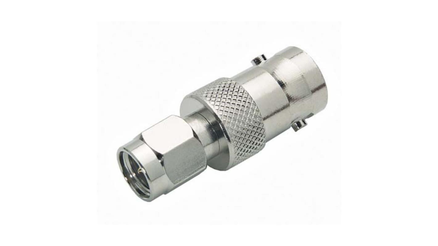 L-Com Straight Coaxial Adapter SMA Plug to BNC Socket