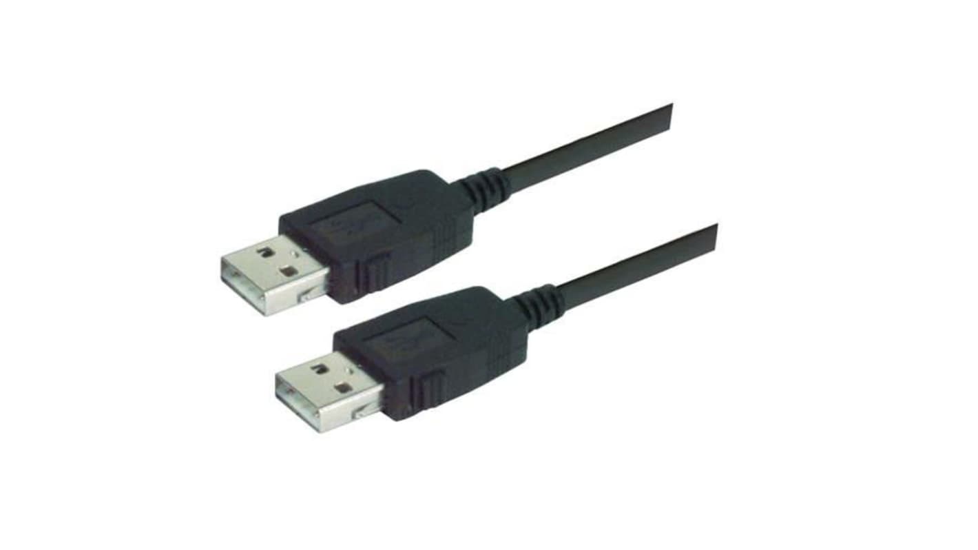 L-Com USB 2.0, Male USB A to Male USB A, 5m