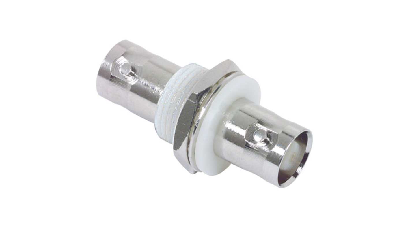 L-Com Straight Coaxial Adapter BNC Plug to Bulkhead