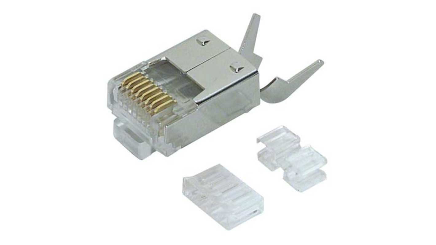 L-Com RJ45六类水晶头, 插入式安装, 单口, 1路, 直向, TDS系列
