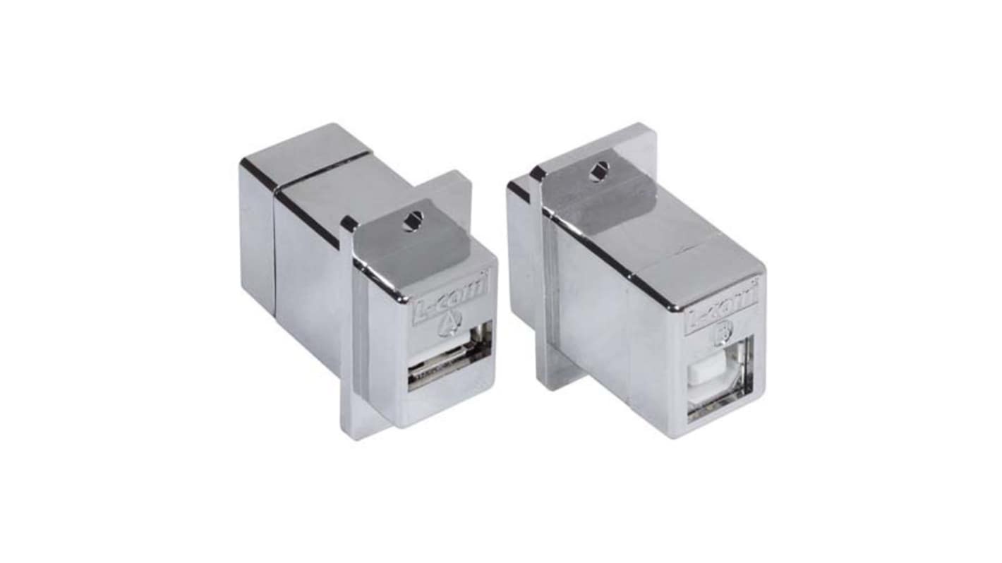 L-Com Straight, Panel Mount, Plug- Single Port Type Type A, Type B USB Connector