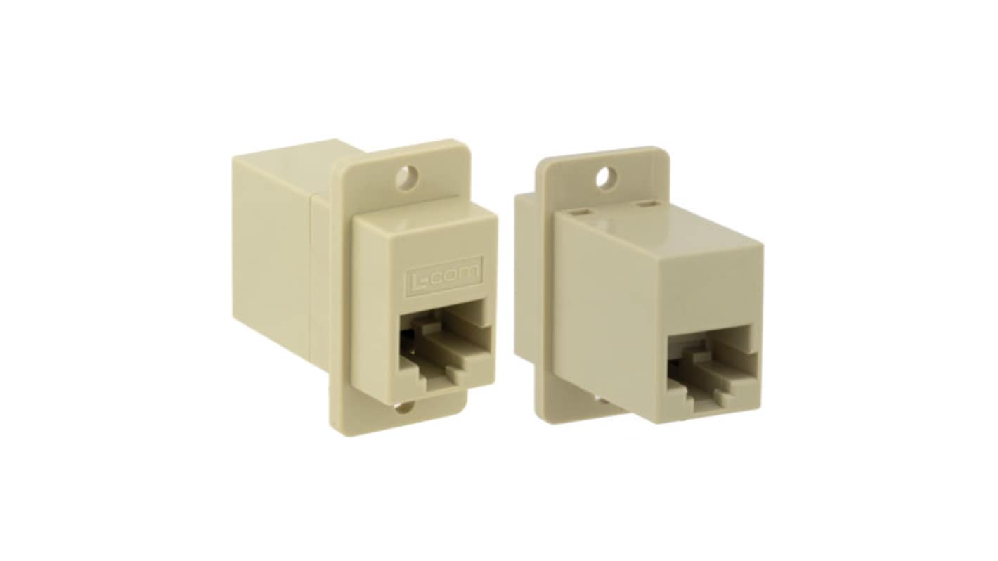 L-Com ECF Series Single-Port RJ45 Ethernet Coupler, Cat3