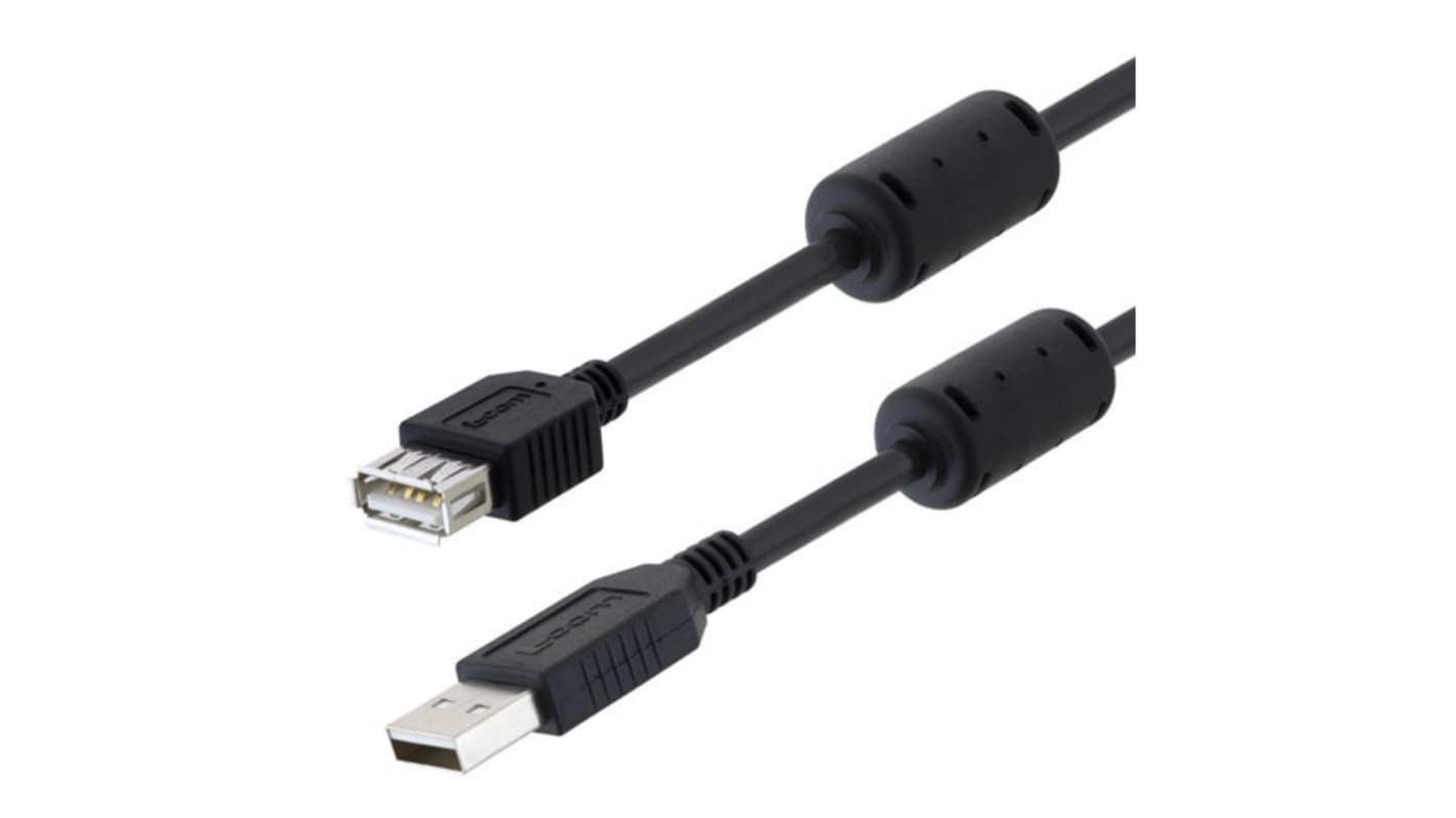 L-Com USB-kábel, USB - USB B, 5m