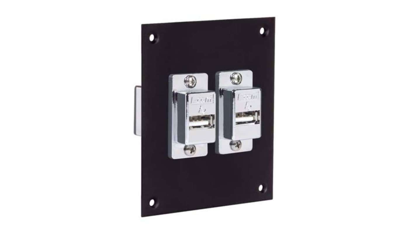 L-Com Straight, Panel Mount, Plug- Single Port Type Type A, Type B USB Connector