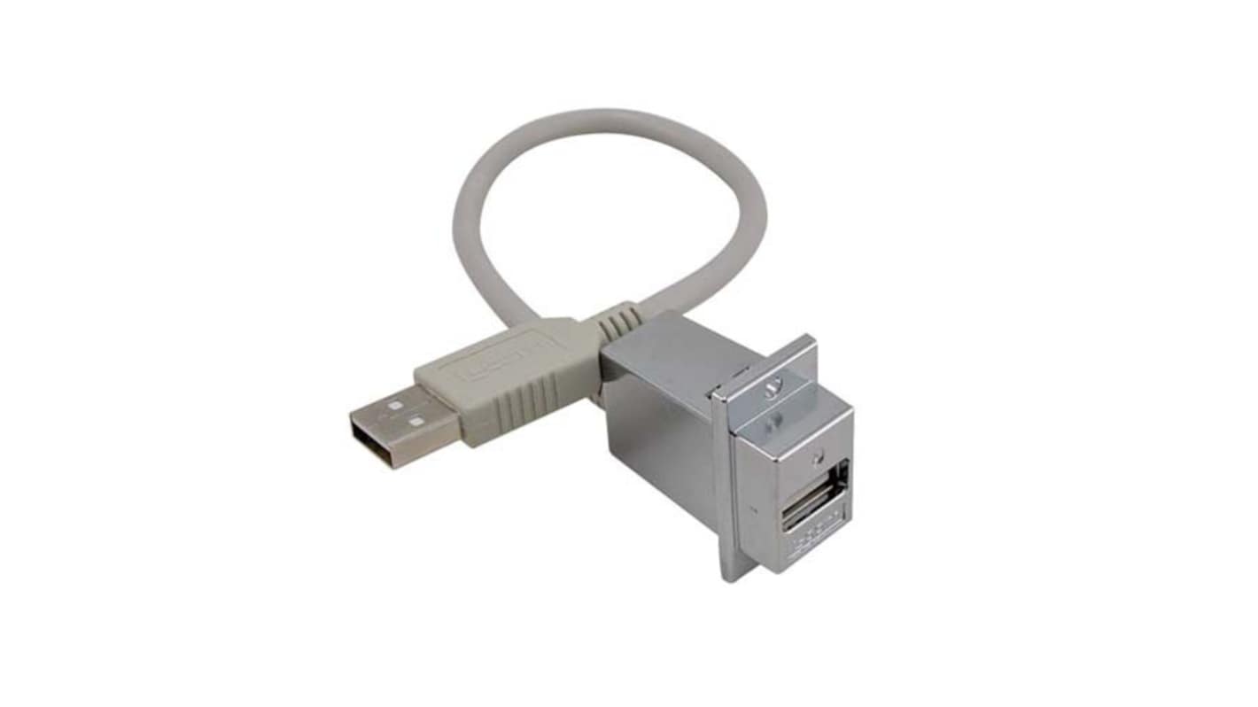 L-Com USB 2.0, Male USB to Male USB A, 36in