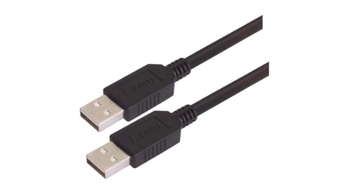 L-Com USB 2.0, Male USB to Male USB, 2m