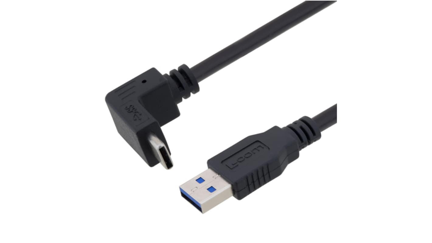L-Com USB 3.0, Male USB to Male Type A Plug, 500mm