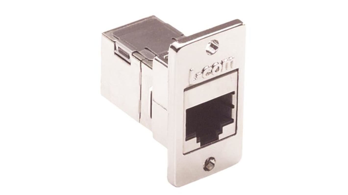 L-Com ECF Series Single-Port RJ45 Ethernet Coupler, Cat5e, Shielded