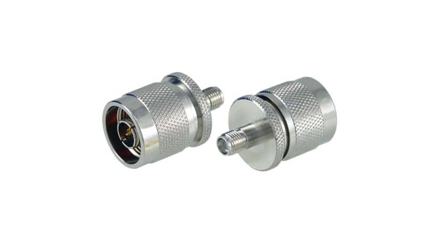 L-Com Straight Coaxial Adapter N Plug to SMA Socket 6GHz