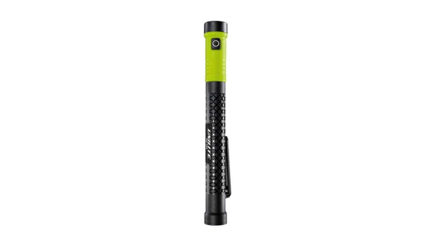 Unilite LED Magnetic Torch Black, Yellow - Rechargeable 125 lm, 177 mm