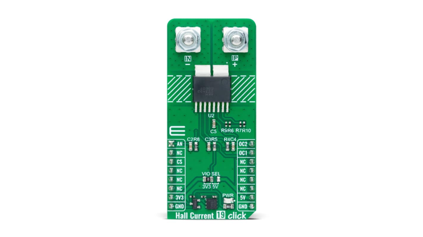 MikroElektronika Hall Current 19 Click Hall Effect Sensor Sensor Board AC Drives, and Power Conditioners, Inverters,