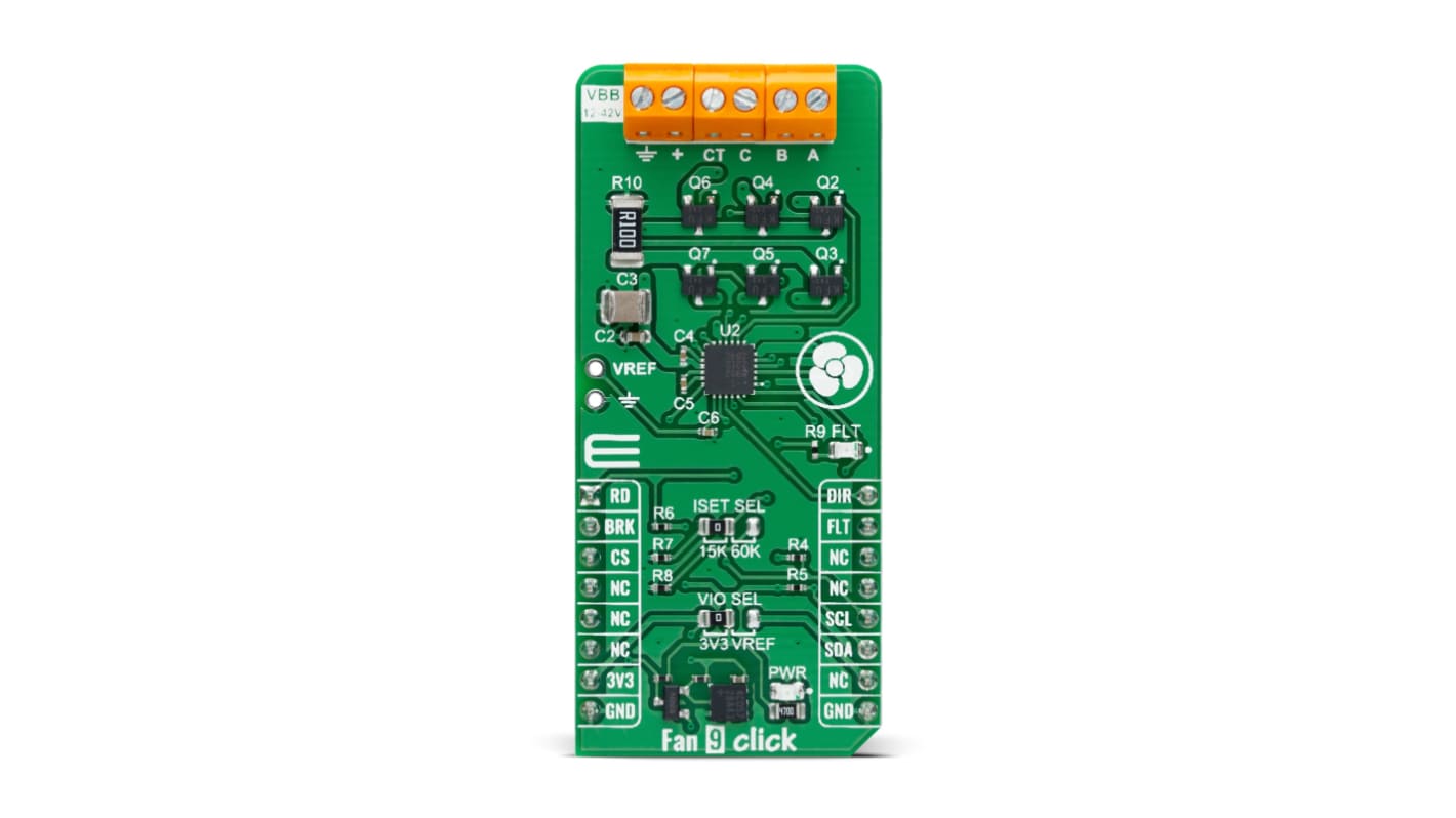 MikroElektronika Leistung, Motor und Robotics Entwicklungstool, Fan 9 Click
