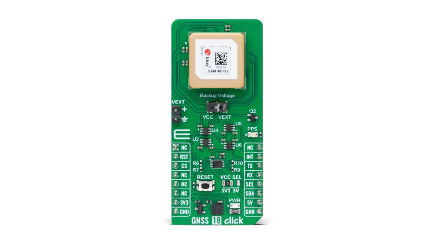 MikroElektronika GNSS 18 Click Communication Board for Industrial Use 1575.42 / 1602MHz MIKROE-6127