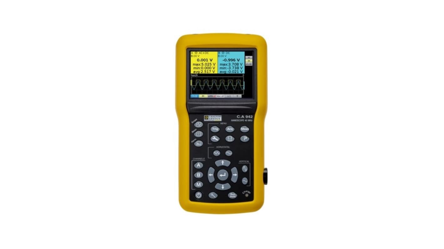 Chauvin Arnoux CA Series, 40MHz Digital Oscilloscope, 2 Digital Channels