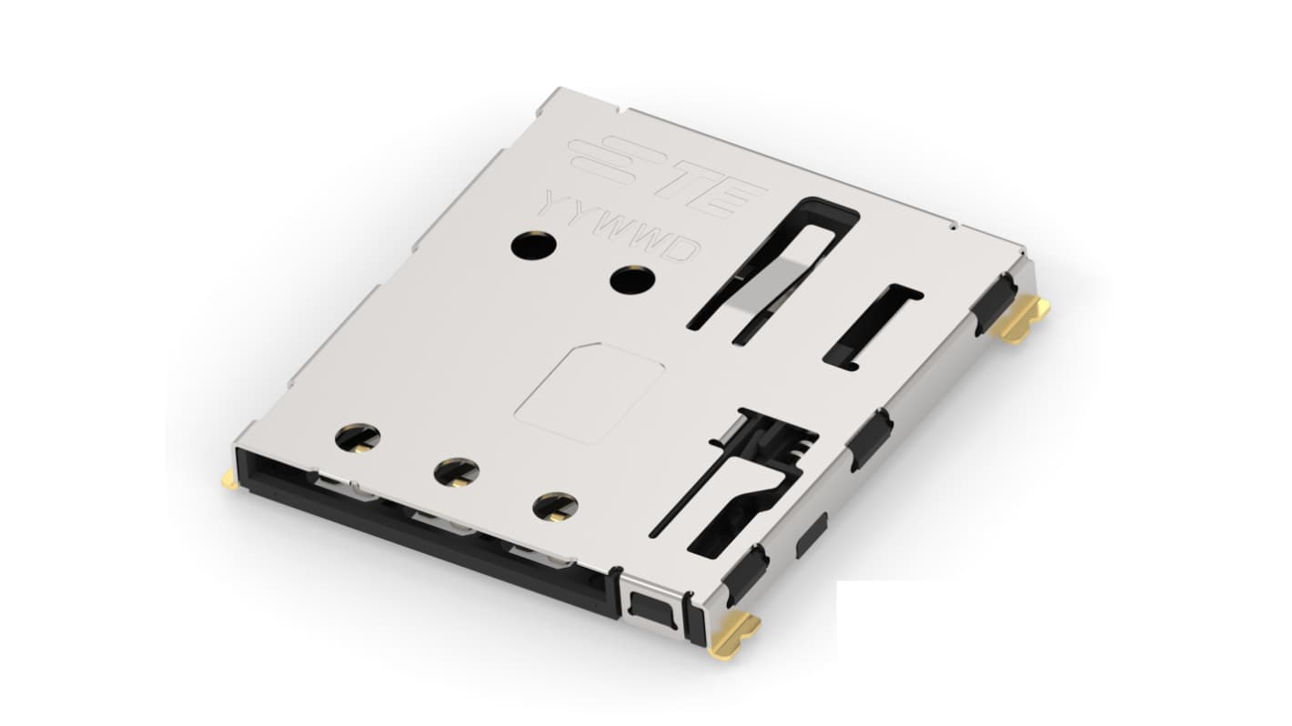 TE Connectivity, 2490448-1 7 Way Push/Push Nano Sim Memory Card Connector