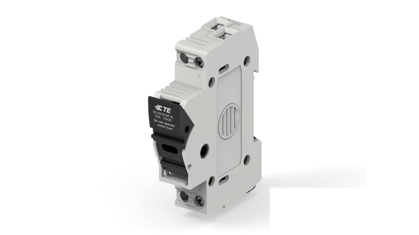 TE Connectivity 30A Fuse Holder for 10 x 38mm Fuse, 2P, 600V