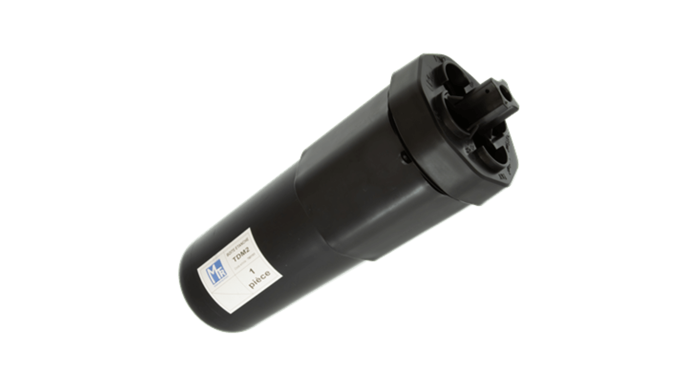 MECATRACTION TDM Series Black Plastic Junction Box, IP68, 275 x 98mm
