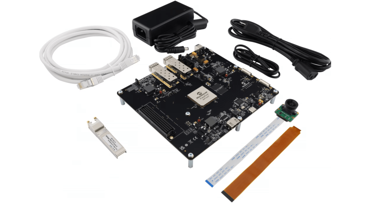 Microchip PolarFire Ethernet Sensor Bridge 传感器板, 图像传感器, FPGA MPF200T-FCG784E芯片, 用于NVIDIA Holoscan SDK