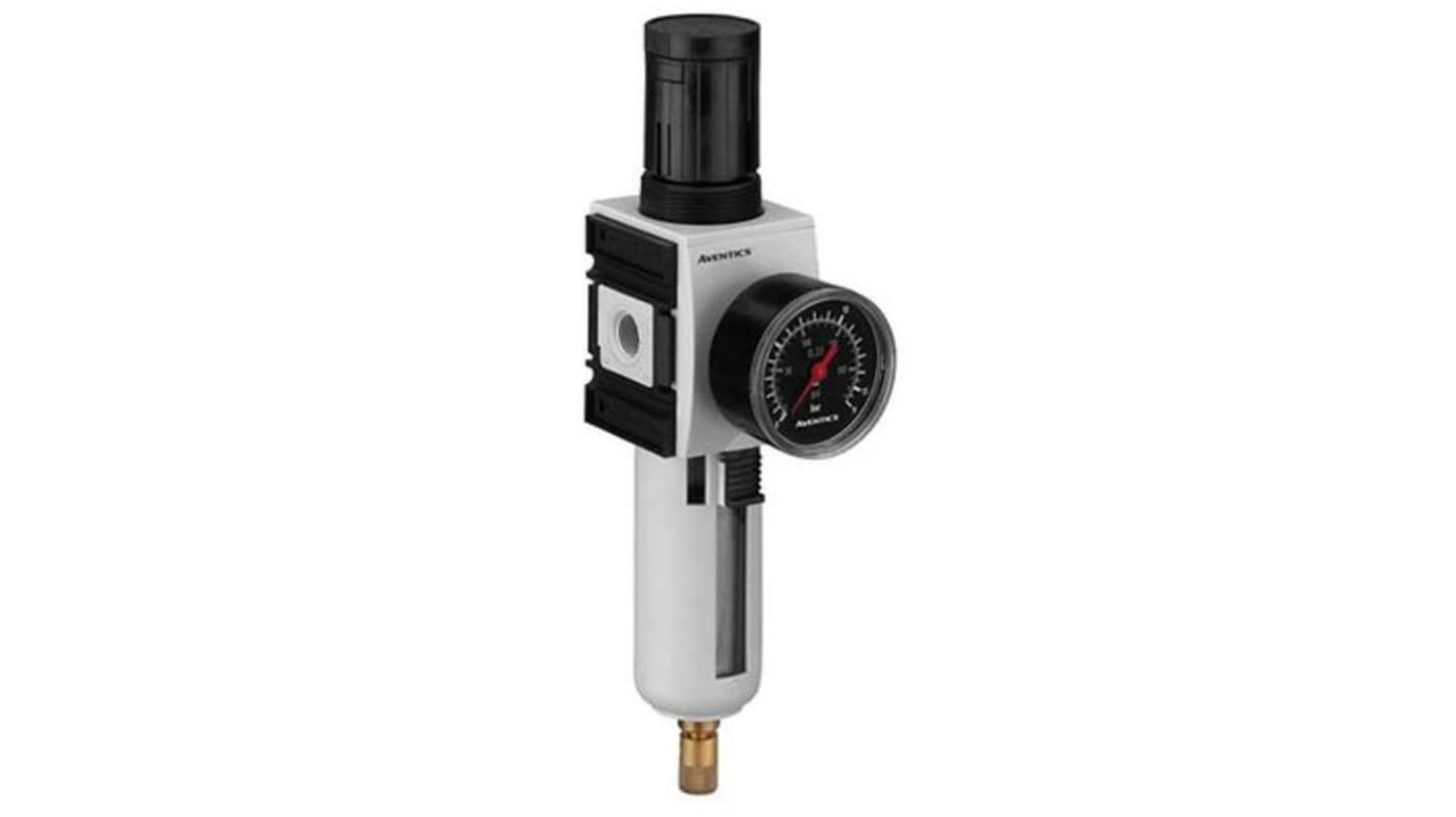 EMERSON ? AVENTICS AS2 Filter Regulator, 5μm, G 1/4, Automatic, 16 bar, R412006202