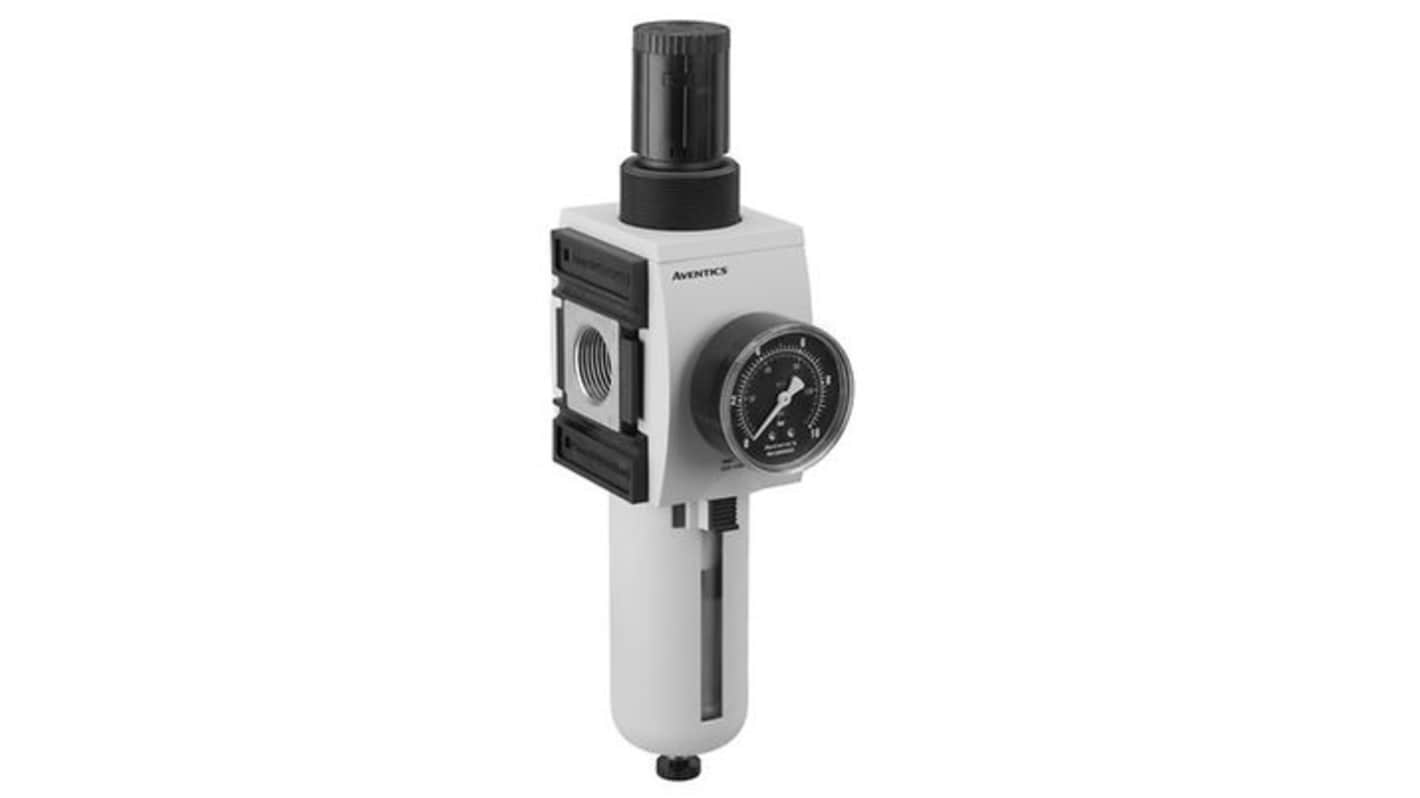 EMERSON ? AVENTICS AS5 Filter Regulator, 5μm, G 3/4, Semi Automatic, 16 bar, R412009206