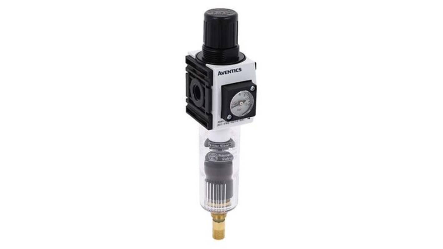 EMERSON ? AVENTICS AS1 Filter Regulator, 5μm, G 1/4, Automatic, 12 bar, R412014656