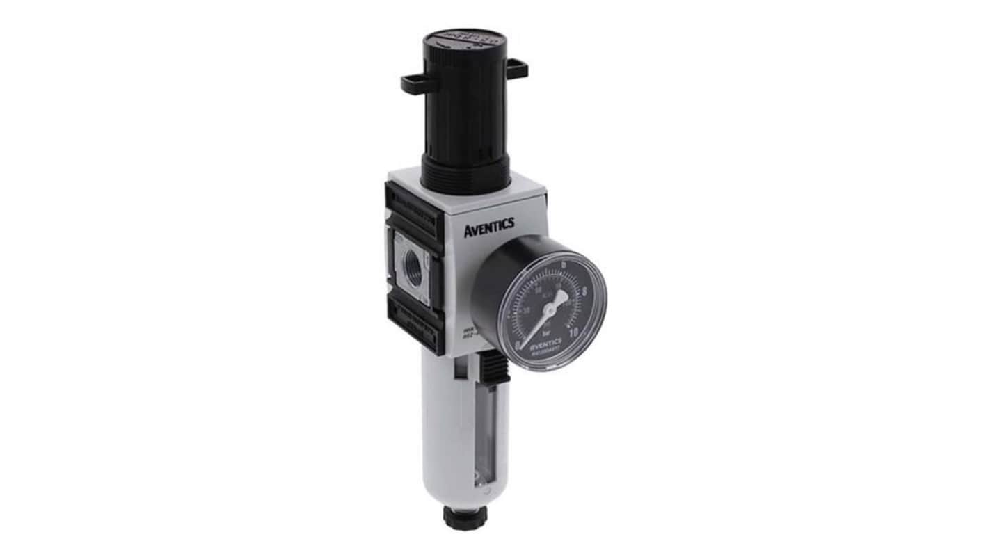 EMERSON ? AVENTICS AS2 Filter Regulator, 40μm, G 3/8, Semi Automatic, 16 bar, R412006224