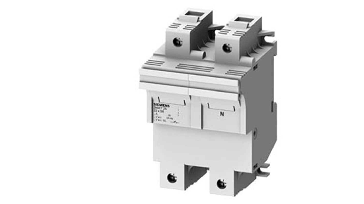 Portafusibili Siemens 22.2 x 58mm, 1P + N, 100A, 690V