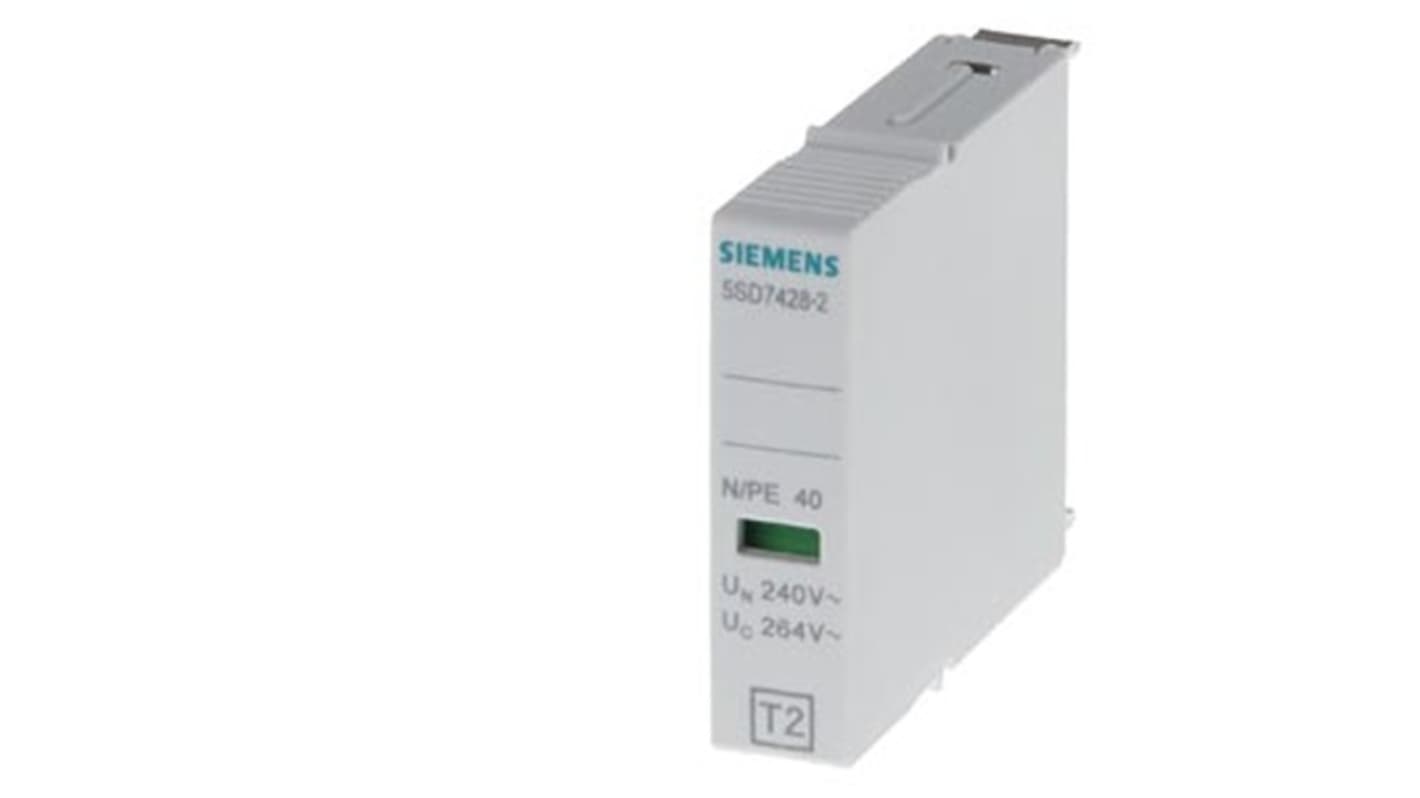 Siemens Surge Protector, 40kA, 264V (Volts), Plug In Mount