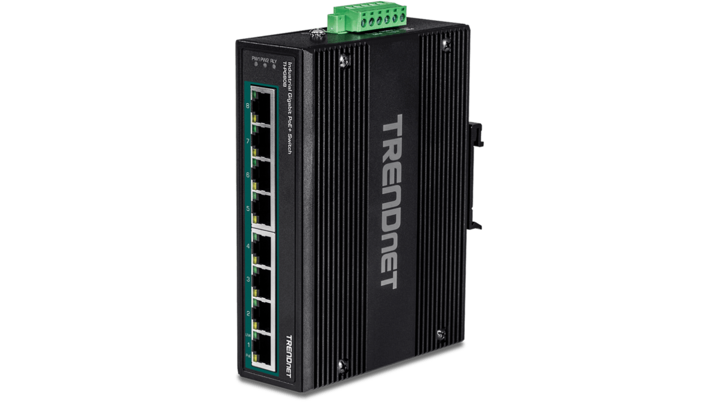 Trendnet TI-PG80B, Managed 8 Port Gigabit Switch With PoE