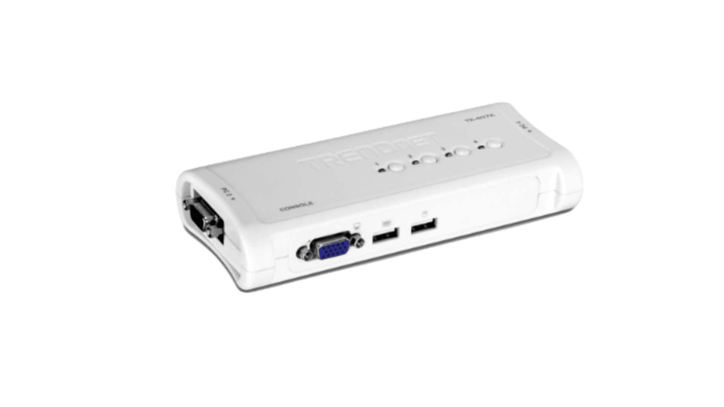 Trendnet KVM-Switch 4-Port 1 Videoausgänge DVI 4 Displays USB