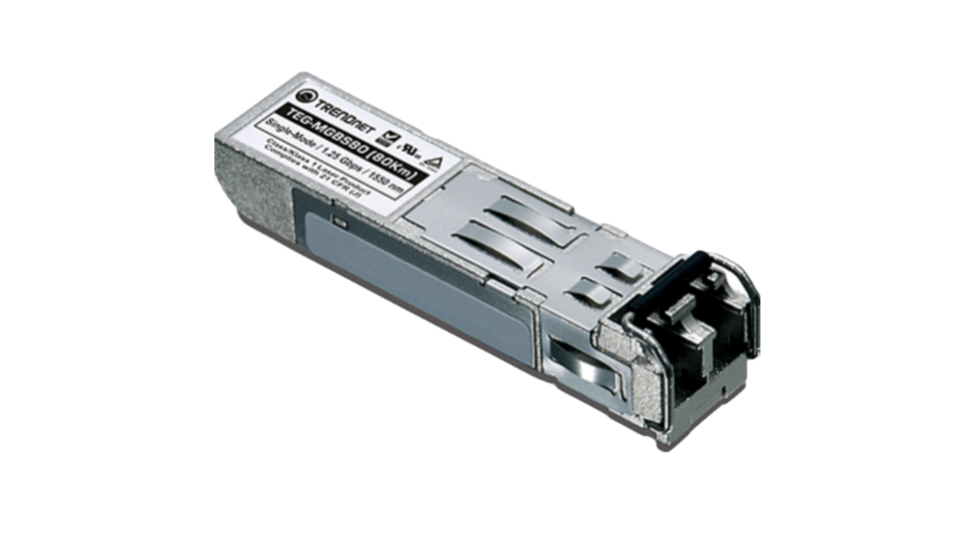 Ricetrasmettitore SFP Trendnet Femmina duplex LC in fibra ottica, Modalità singola, 1250Mbit/s
